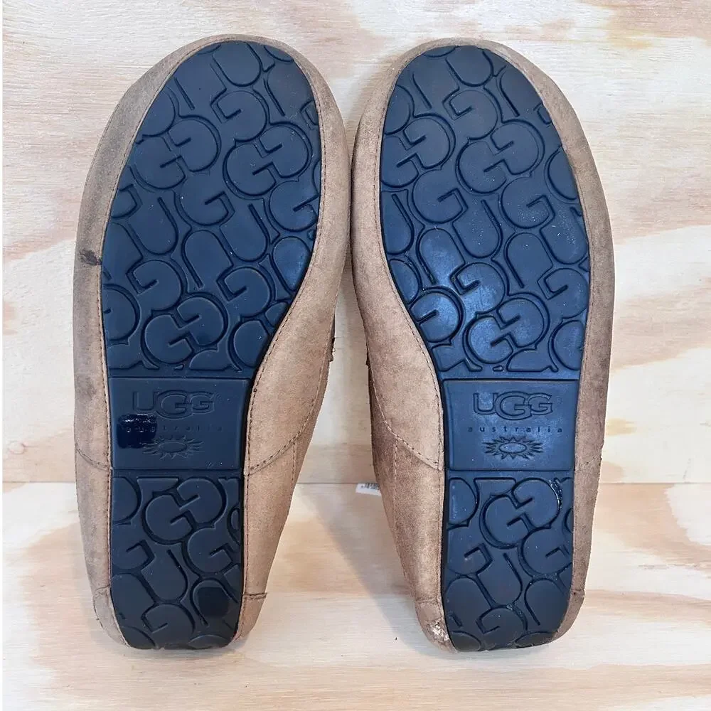 UGG Australia - Ascot - Moccasin Slipper - Brown - Men's - 9 - S/N 5775